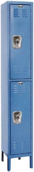Hallowell - 2 Door, 2 Tier, Ready-Built Wardrobe & Box Lockers - Exact Tooling