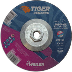 6X1/4 TIGER CERAMIC T27 GRIND WHL - Exact Tooling