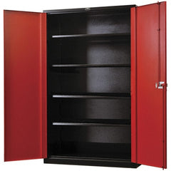 Hallowell - Steel Workbench & Workstation Cabinet - 24" Deep, 78" High, Use with Fort Knox Modular Utility Storage & Workbench System - Exact Tooling