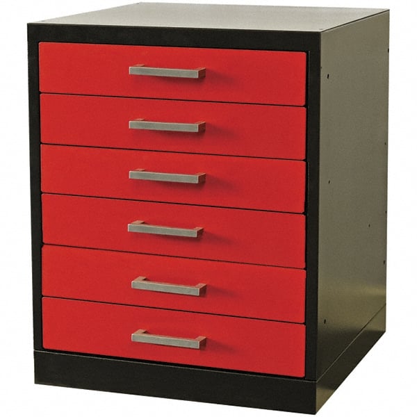 Hallowell - Steel Workbench & Workstation Pedestal - 24" Deep, 32" High, Use with Fort Knox Modular Utility Storage & Workbench System - Exact Tooling