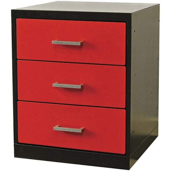 Hallowell - Steel Workbench & Workstation Pedestal - 24" Deep, 32" High, Use with Fort Knox Modular Utility Storage & Workbench System - Exact Tooling