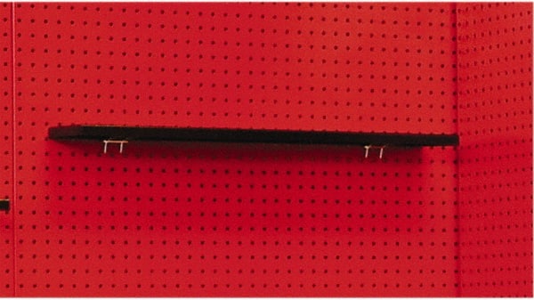 Hallowell - Steel Workbench & Workstation Shelf - 5" Deep, 1" High, Use with Fort Knox Modular Utility Storage & Workbench System - Exact Tooling