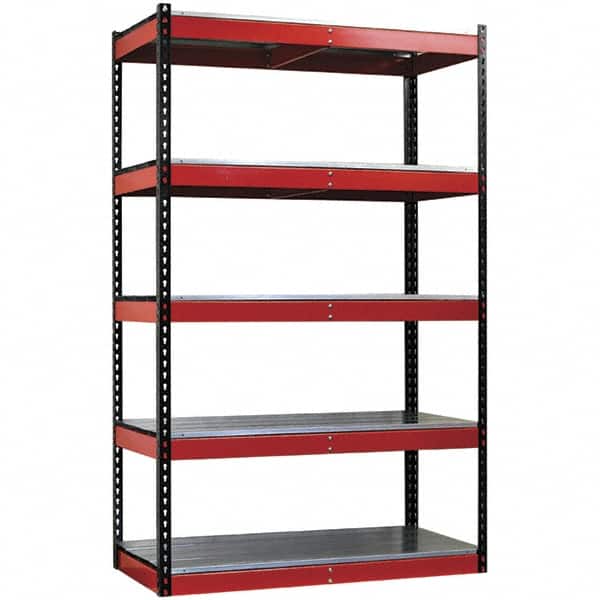 Hallowell - Steel Workbench & Workstation Shelf - 24" Deep, 78" High, Use with Fort Knox Modular Utility Storage & Workbench System - Exact Tooling