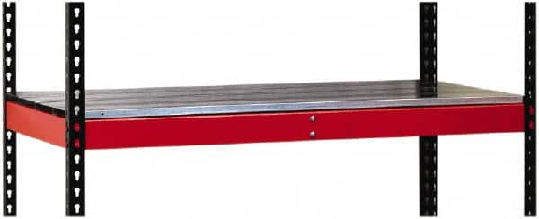 Hallowell - Steel Workbench & Workstation Shelf - 24" Deep, 3-1/2" High, Use with Fort Knox Modular Utility Storage & Workbench System - Exact Tooling