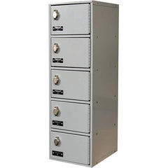 Hallowell - 5 Door, 5 Tier, Mobile Device Locker - Exact Tooling
