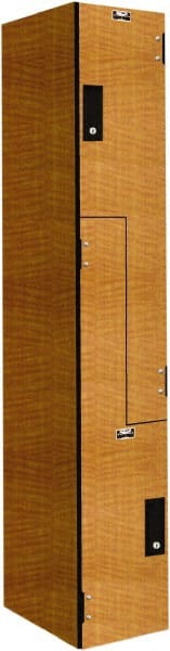 Hallowell - 2 Door, 2 Tier, Phenolic Z-Locker - Exact Tooling