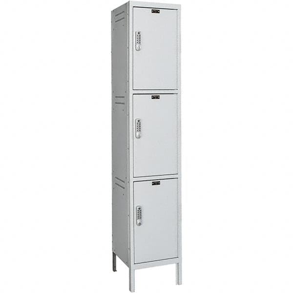 Hallowell - 3 Door, 3 Tier, Charging Station Locker - Exact Tooling