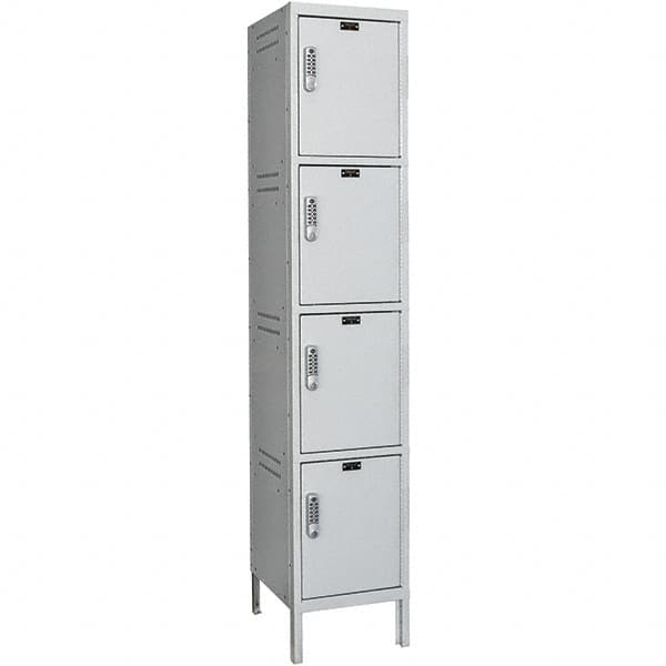 Hallowell - 4 Door, 4 Tier, Charging Station Locker - Exact Tooling