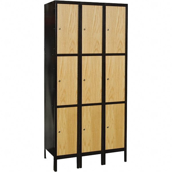 Hallowell - 9 Door, 3 Tier, Premium Wardrobe Lockers - Exact Tooling