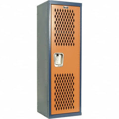 Hallowell - 1 Door, 1 Tier, Heavy-Duty Ventilated Wardrobe & Box Lockers - Exact Tooling