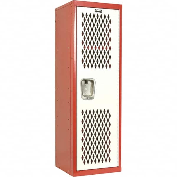 Hallowell - 1 Door, 1 Tier, Heavy-Duty Ventilated Wardrobe & Box Lockers - Exact Tooling