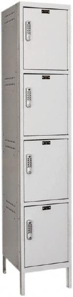 Hallowell - 4 Door, 4 Tier, Charging Station Locker - Exact Tooling