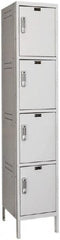Hallowell - 4 Door, 4 Tier, Charging Station Locker - Exact Tooling