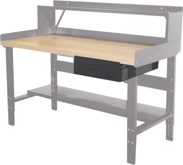 Hallowell - Workbench & Workstation Drawer - 24" Deep, 6" High, Use with Heavy-Duty Adjustable Leg Workbenches - Exact Tooling