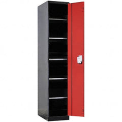 Hallowell - Steel Workbench & Workstation Locker - 24" Deep, 78" High, Use with Fort Knox Modular Utility Storage & Workbench System - Exact Tooling