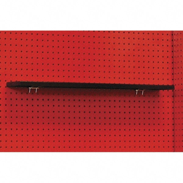 Hallowell - Steel Workbench & Workstation Shelf - 5" Deep, 1" High, Use with Fort Knox Modular Utility Storage & Workbench System - Exact Tooling