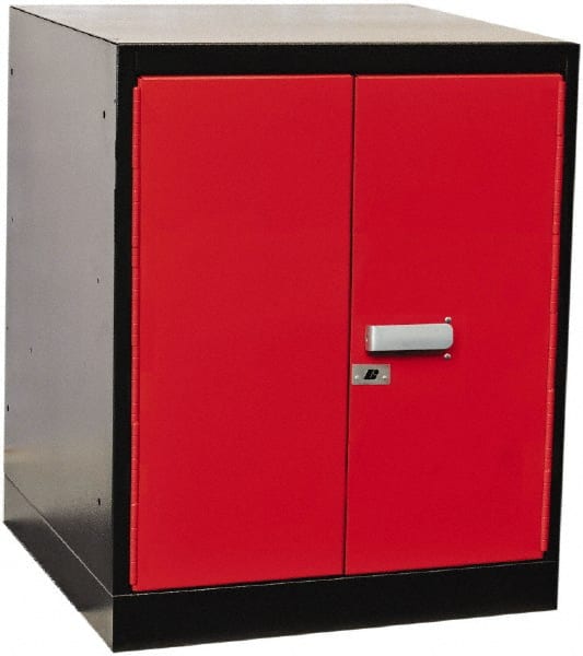 Hallowell - Steel Workbench & Workstation Pedestal - 24" Deep, 32" High, Use with Fort Knox Modular Utility Storage & Workbench System - Exact Tooling