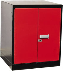 Hallowell - Steel Workbench & Workstation Pedestal - 24" Deep, 32" High, Use with Fort Knox Modular Utility Storage & Workbench System - Exact Tooling