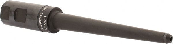 Made in USA - 1" Shank Diam Straight Shank with Weldon Flat 1/8" Hole End Mill Holder/Adapter - 5" Projection - Exact Tooling
