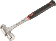 Proto - 1-1/2 Lb Head Steel Ball Pein Hammer - 13.78" Steel Handle with Grip, 1.44" Face Diam, 13-13/16" OAL, AntiVibe, Molded Textured Rubber Grip - Exact Tooling