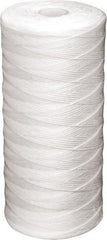 Value Collection - 4-1/2" OD, 25µ, Polypropylene String-Wound Cartridge Filter - 20" Long, Reduces Sediments - Exact Tooling