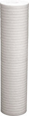 Value Collection - 4-3/8" OD, 25µ, Polypropylene Melt Blown-Thermal Bonded Cartridge Filter - 20" Long, Reduces Dirt & Rust - Exact Tooling