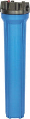 Value Collection - 3/4 Inch Pipe, FNPT x FNPT End Connections, 2-1/2 Cartridge Outside Diamerter, 20 Inch Long Cartridge, 22.5 Inch Long, Cartridge Filter Housing without Cartridge - Exact Tooling