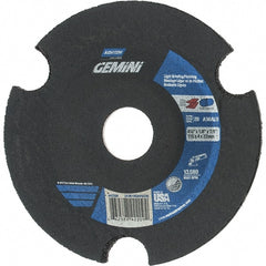 Norton - 36 Grit, 4-1/2" Wheel Diam, 1/8" Wheel Thickness, 7/8" Arbor Hole, Type 29 Depressed Center Wheel - Aluminum Oxide - Exact Tooling