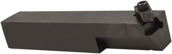 Hertel - IE, External, Left Hand, 3.55mm Max Depth of Cut, 0.15" Min Groove Width, Indexable Grooving Tool Holder - I_2R Insert Compatibility, 3/4" Shank Height, 3/4" Shank Width, 4-1/2" OAL - Exact Tooling