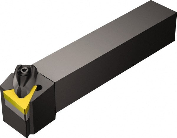 Sandvik Coromant - DTFNR/L, Left Hand Cut, -1° Lead Angle, 32mm Shank Height x 25mm Shank Width, Negative Rake Indexable Turning Toolholder - 170mm OAL, TNMG 16 04 08, TNMG 332 Insert Compatibility, Series T-Max P - Exact Tooling