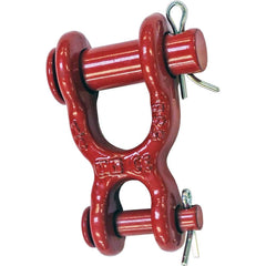 Crosby - Links; Type: Double Clevis Link ; Chain Size (Inch): 1/4 ; Load Capacity (Lb.): 2600.000 ; Material: Forged Alloy Steel - Exact Tooling