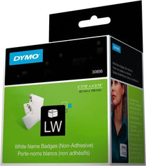 Dymo - 4-3/16" Long, White Label Printer Cartridge - For DYMO LabelWriter Printers - Exact Tooling