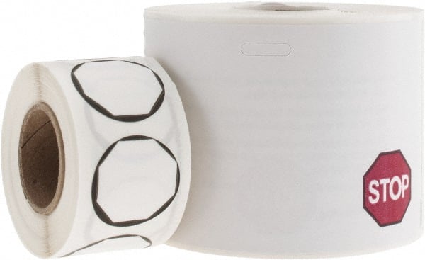 Dymo - 4" Long, White Label Printer Cartridge - For DYMO LabelWriter Printers - Exact Tooling