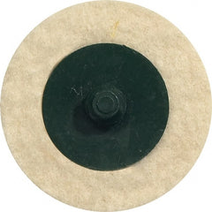 WALTER Surface Technologies - 3" Diam, Unmounted Buffing Wheel - Quick Change Felt Disc - Exact Tooling