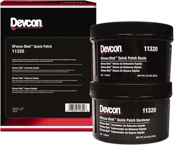 Devcon - 1 Lb Pail Two Part Epoxy - 4 min Working Time, 2,495 psi Shear Strength - Exact Tooling