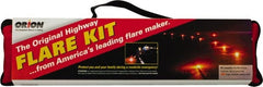 ORION Safety - 7 Piece, Emergency Roadside Safety Kit - Six 30 Minute Flares, Safety Vest - Exact Tooling