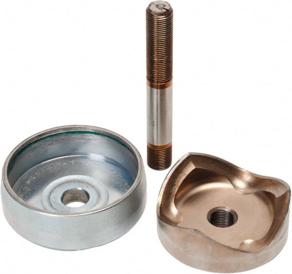 Greenlee - 3.539 Inch Hole Diameter x 3 Inch Hole Length x Round, Knockout Punch Unit - Battery and Hydraulic Operated, 10 Gauge Max in Mild Steel - Exact Tooling