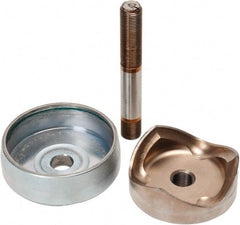 Greenlee - 3.539 Inch Hole Diameter x 3 Inch Hole Length x Round, Knockout Punch Unit - Battery and Hydraulic Operated, 10 Gauge Max in Mild Steel - Exact Tooling