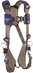 DBI/SALA - 420 Lb Capacity, Size L, Full Body Vest Safety Harness - Polyester Webbing, Side D-Ring, Quick Connect Leg Strap, Quick Connect Chest Strap, Blue/Gray - Exact Tooling