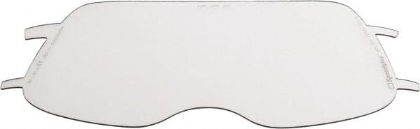 3M - 8" Wide x 4" High, Polycarbonate Replacement Visor - 0.06" Thick, Clear, Front-Mounted - Exact Tooling
