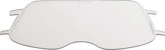 3M - 8" Wide x 4" High, Polycarbonate Replacement Visor - 0.06" Thick, Clear, Front-Mounted - Exact Tooling