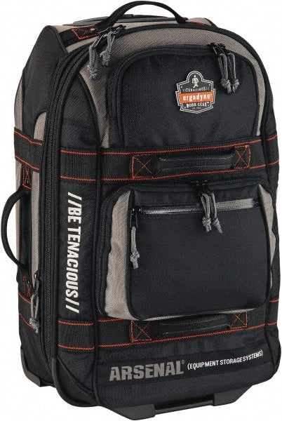Ergodyne - 3,790 Cubic Inch, Polyester Empty Gear Bag - 14 Inch Wide x 9 Inch Deep x 22-1 2 Inch High, Black - Exact Tooling