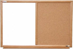 Ability One - 2" High x 37" Wide Combination Dry Erase and Natural Cork - Melamine, 52" Deep - Exact Tooling