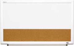 Ability One - 2" High x 22" Wide Combination Dry Erase and Natural Cork - Melamine, 32" Deep - Exact Tooling