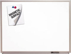 Ability One - 2" High x 53" Wide Erasable Melamine Marker Boards - Melamine, 77" Deep - Exact Tooling