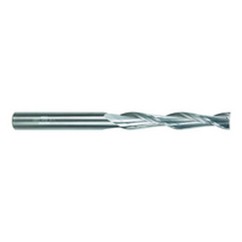 5/16 Dia. x 4 Overall Length 2-Flute Square End Solid Carbide SE End Mill-Round Shank-Center Cut-TiN - Exact Tooling