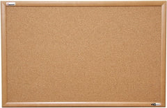 Ability One - 37" Wide x 2" High Self-Heal Cork Bulletin Board - Natural (Color) - Exact Tooling