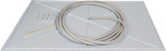 InBrella - 2' Diam, Rectangle Pannel Leak Diverter - 4' Long x 2' Wide, White - Exact Tooling