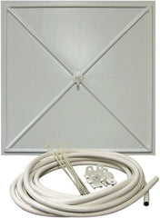 InBrella - 2' Diam, Square Pannel Leak Diverter - 2' Long x 2' Wide, White - Exact Tooling