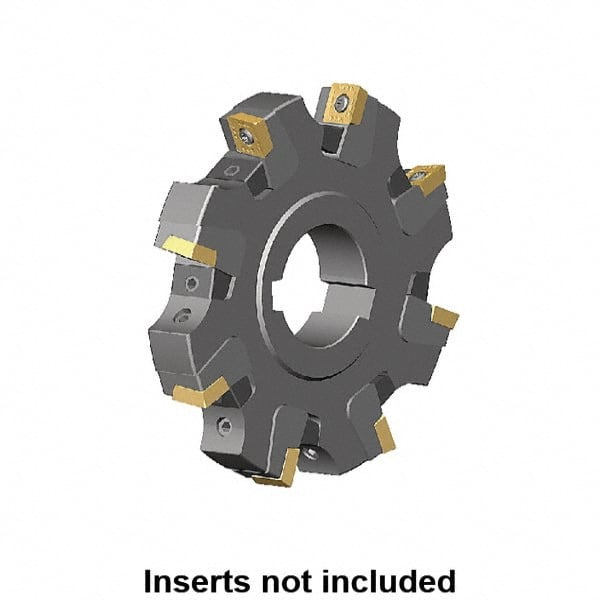 Kennametal - Arbor Hole Connection, 0.359" Cutting Width, 2.042" Depth of Cut, 160mm Cutter Diam, 1.5748" Hole Diam, 10 Tooth Indexable Slotting Cutter - KSSM Toolholder, SP.T 10T3.. Insert, Right Hand Cutting Direction - Exact Tooling
